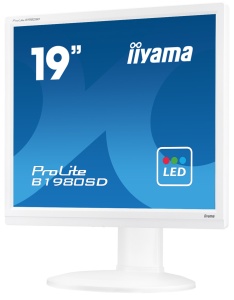 48,3cm TFT iiyama ProLite B1980SD, VGA, DVI, weiss,