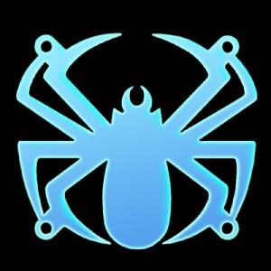 Sharkoon Fluoreszierende Lüftergitter blau Spider, 80 mm