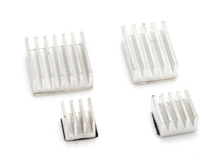 4 teiliges Kühlkörper Set für Raspberry Pi 4, silber