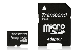 Transcend MicroSDHC 8 GB Class 10