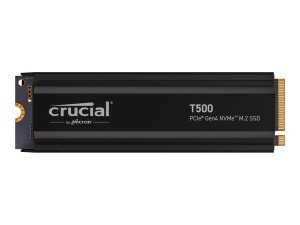 Crucial T500 SSD 1TB, M.2 2280/M-Key/PCIe 4.0 x4, Kühlkörper
