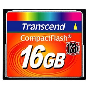 Transcend 16 GB Compact Flash Card 133x TS16GCF133