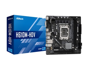 ASRock H610M-HDV, DDR4, Intel H610, µATX