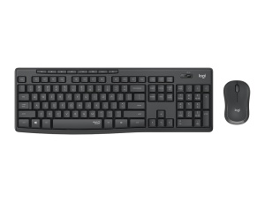 Logitech MK295 Silent Wireless Combo schwarz, USB, DE