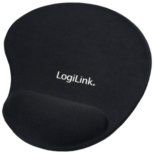 LogiLink Mauspad mit Handgelenkauflage schwarz