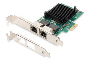 DIGITUS Dual Gigabit Ethernet PCI Express Karte, 2-Port