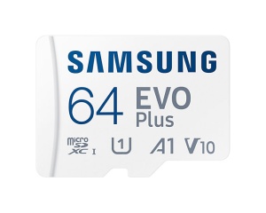 Samsung microSDXC EVO Plus 2021 64GB Kit, UHS-I U1, A1,