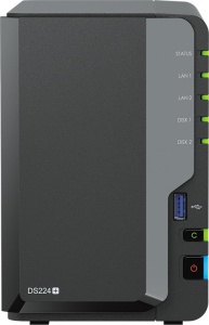 Synology DS224+ NAS, 2x USB 3.0, 2x Gigabit-LAN,
