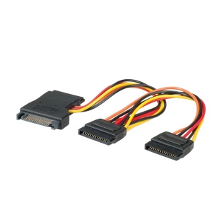 Y-Strom-Adapterkabel 1x S-ATA auf 3x SATA