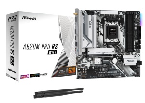 ASRock A620M Pro RS WiFi, AM5, AMD A620, µATX