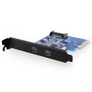 USB 3.1 Typ C, 2 Port extern, Schnittstellenkarte, PCIe x4