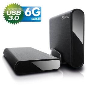 8,9cm S-ATA FANTEC DB-ALU3-6G, schwarz, USB3.0