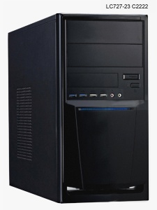 Linkworld Mini Tower 7271-23 schwarz, Micro-ATX