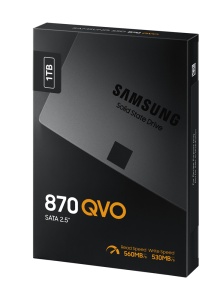Samsung SSD 870 QVO, 1TB, 6,4 cm, S-ATA 6Gb/s