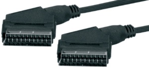 SCART-Kabel, Stecker - Stecker, 0,60 Meter