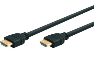 HDMI Kabel, 19pol HDMI Stecker/Stecker vergoldet, 0,5 m,
