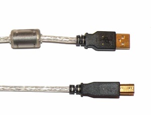 USB-Kabel USB 2.0 A/B Premium vergoldet 3,00 m St/St