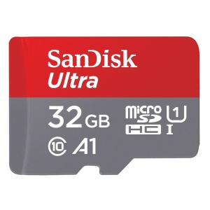 SanDisk Ultra microSDHC 32GB, bis zu 120MB/s, UHS-I U1, A1,